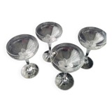 4 Cristal d'Arques Champagne Glasses, Granville Model