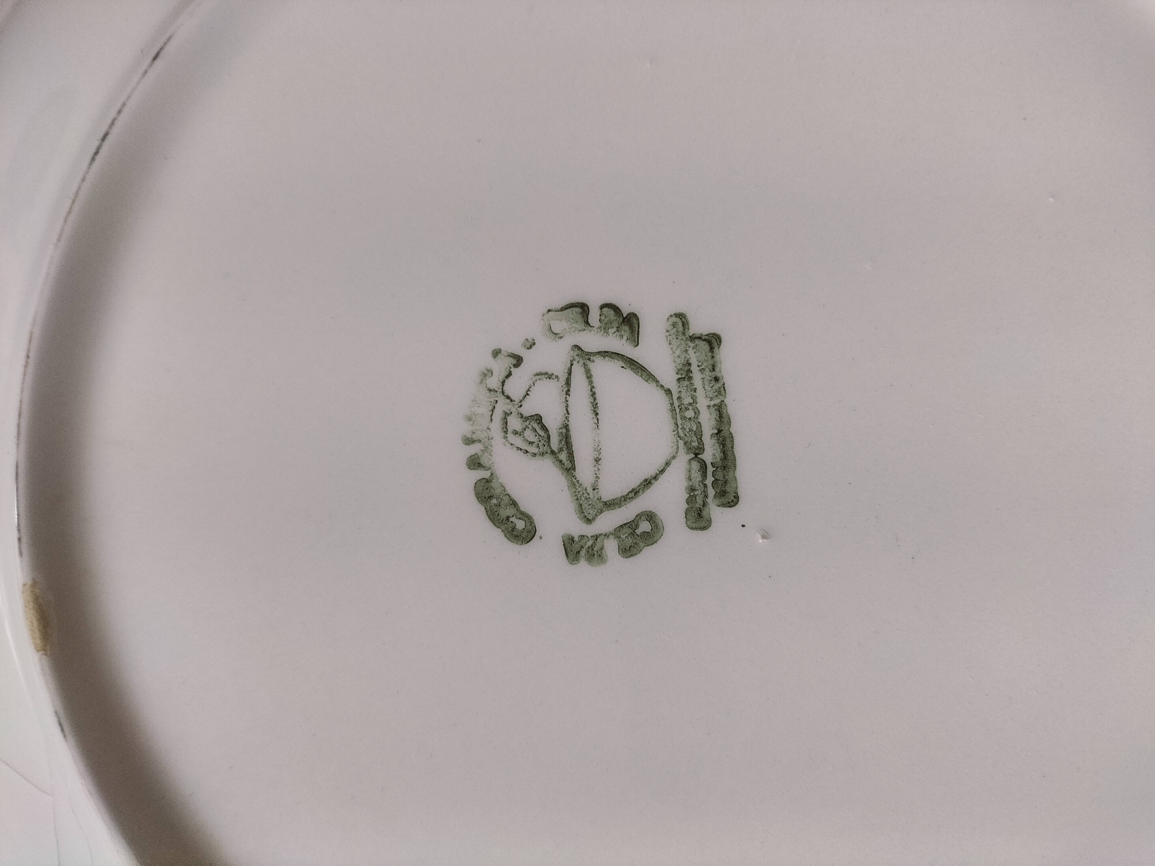 Set of 6 Italian plates CAPA San Polo hand-painted from the 1970s.