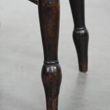 Tabouret Windsor antique anglais du XVIIIe siècle avec du caractère.