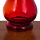 Red Silesia Rustica vase, designed by L. Fiedorowicz, HSG Ząbkowice, 1960s