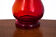 Red Silesia Rustica vase, designed by L. Fiedorowicz, HSG Ząbkowice, 1960s