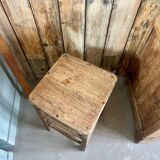 Wooden workshop stool