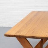 X-leg dining table Ate van Apeldoorn, 1970s