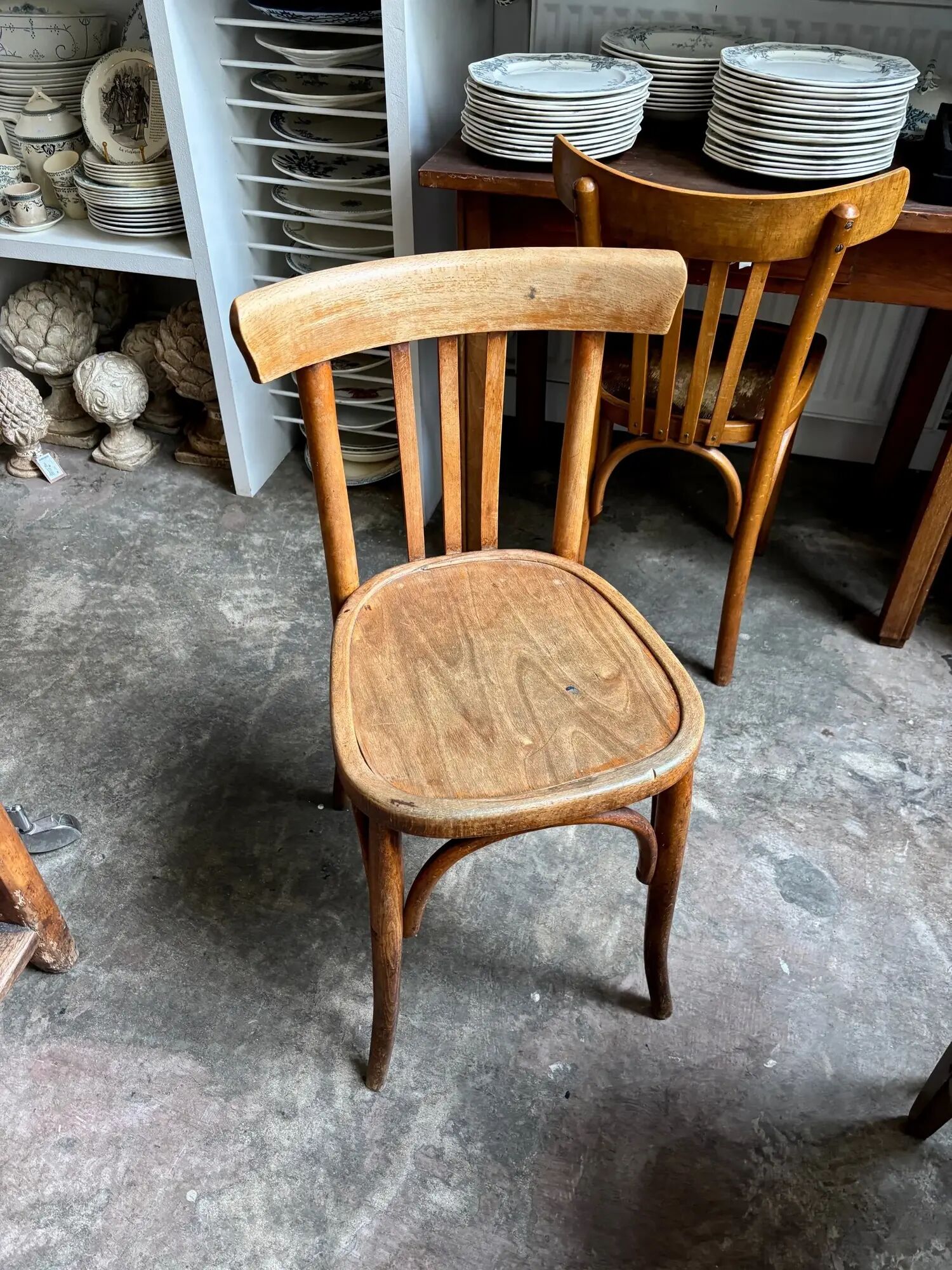 Mahieu bistro chair in bent beech