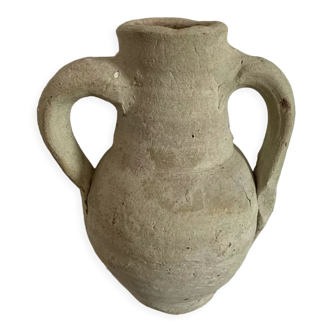 Vintage clay pot in minimalist style