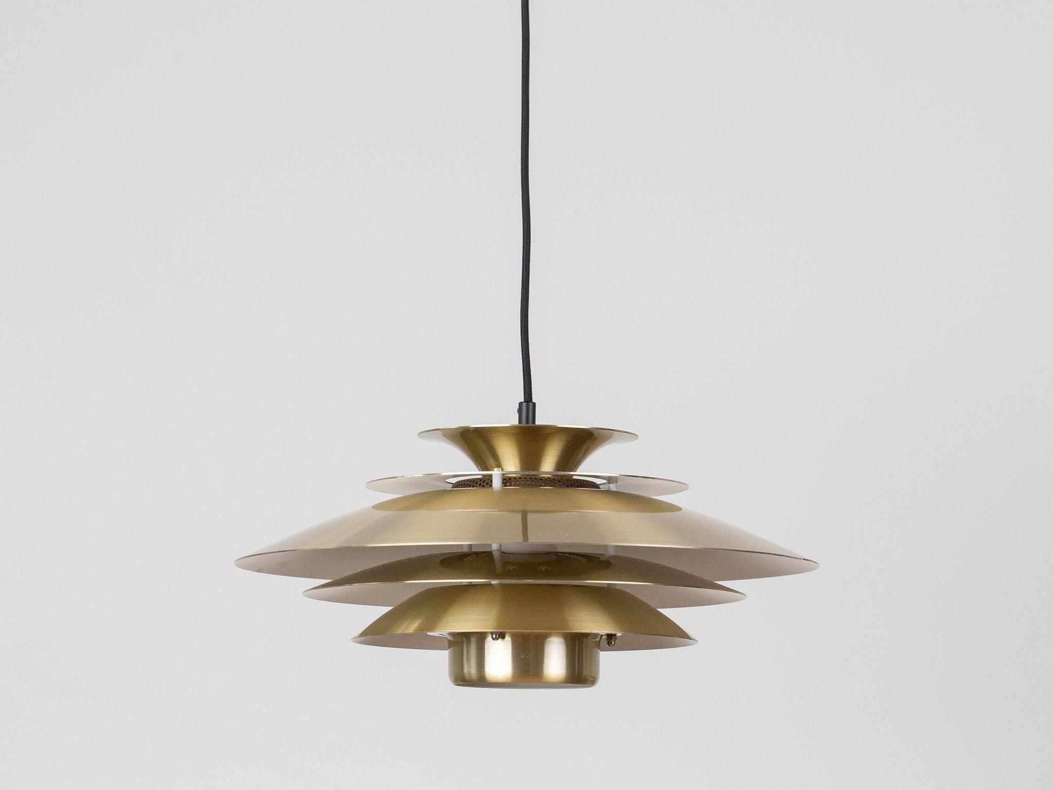 Danish vintage Verona pendant lamp by Kurt Wiborg, Jeka, 1980s