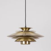 Danish vintage Verona pendant lamp by Kurt Wiborg, Jeka, 1980s