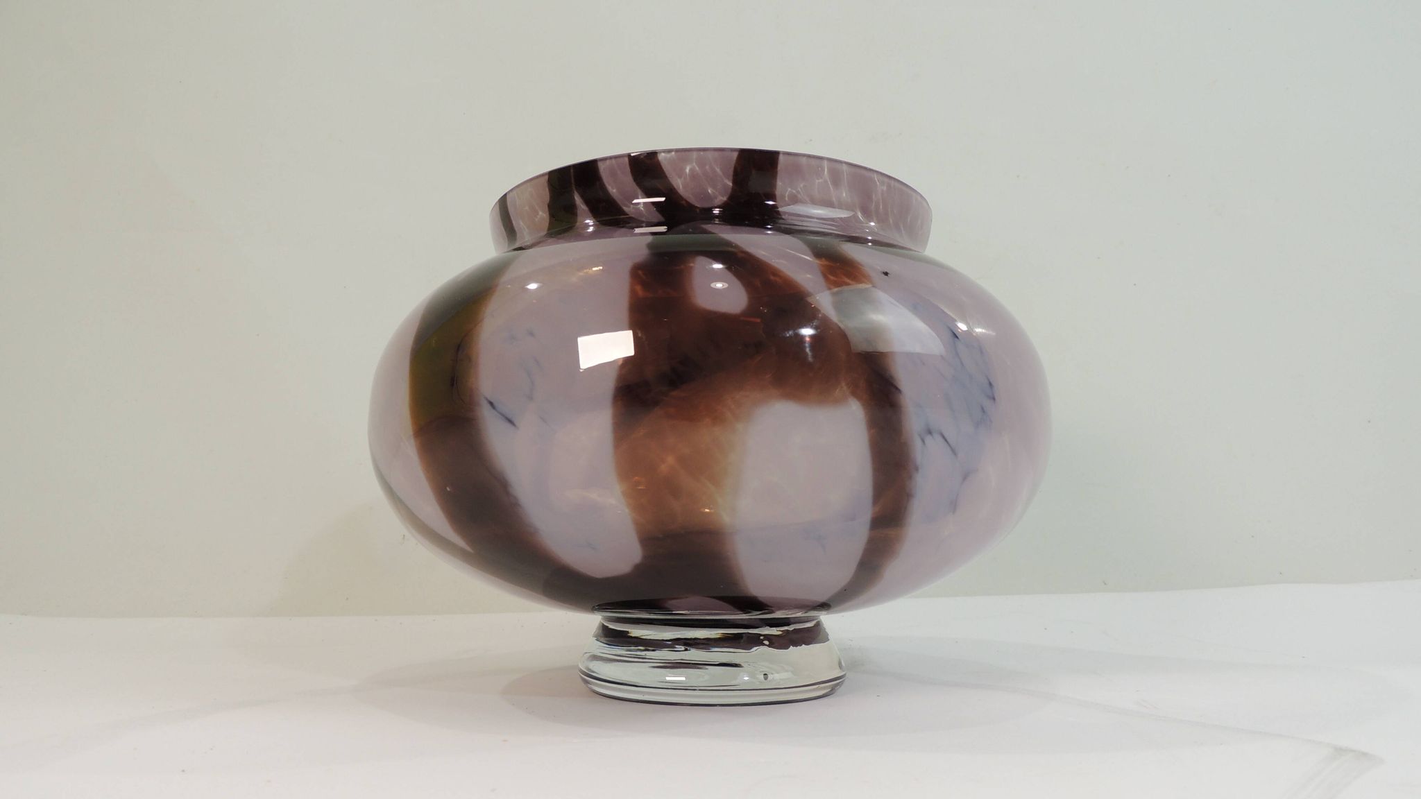 Blown glass vase / Antique Murano style glass vase