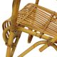 Vintage Set Rattan Chairs Armchairs Table Boho Design Sixties