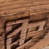 Large old solid oak monastery table