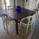 Set of 4 vintage shabby chic bistro chairs