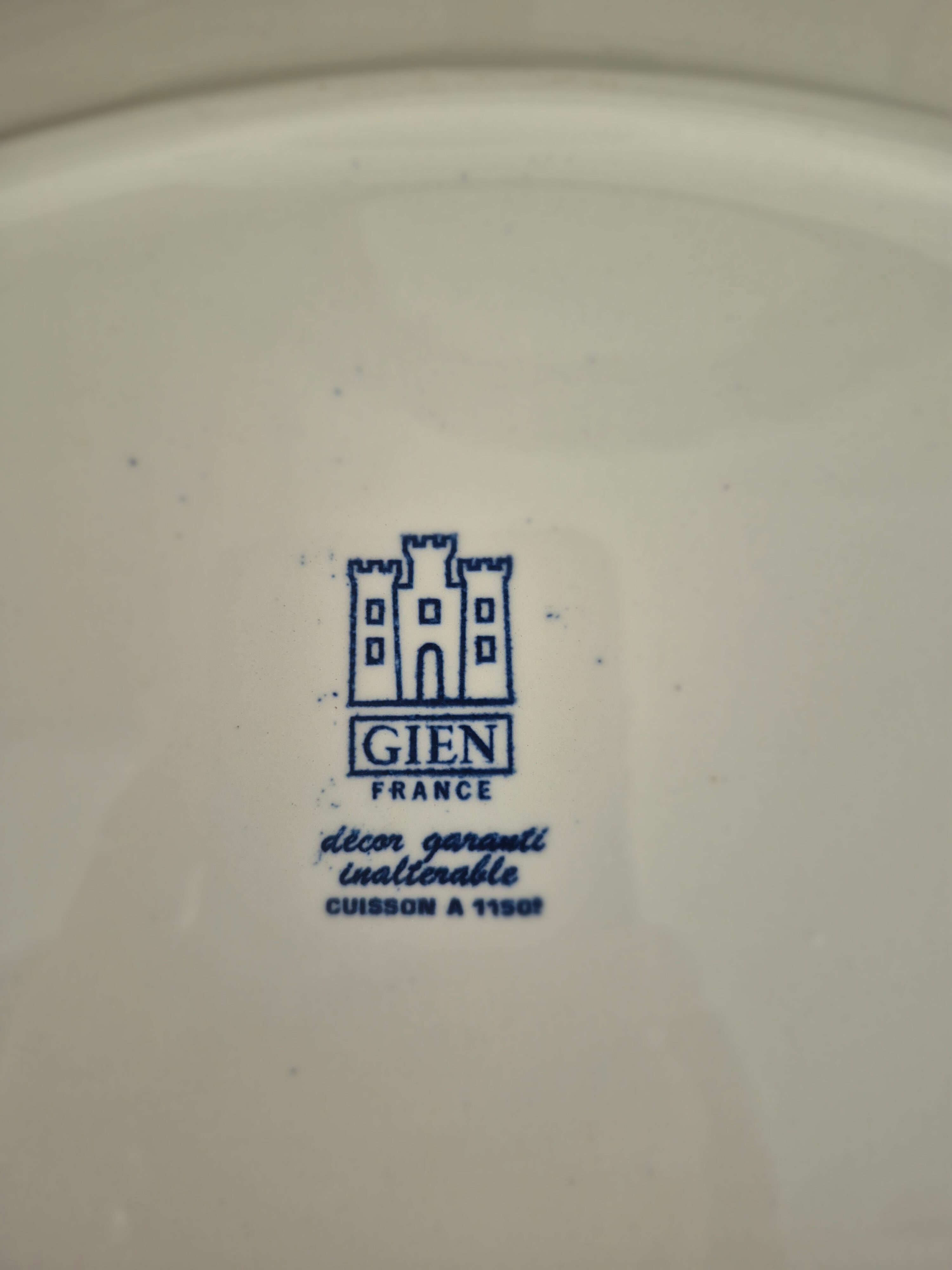Vintage Gien oval platter