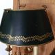 Pair of bronze and sheet metal hot water bottle wall lights