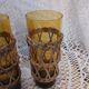 4 vintage orangeade glasses