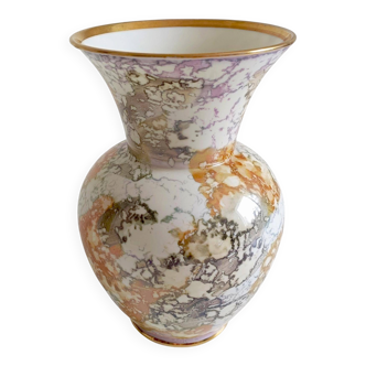 Mid-Century Modern Handmade Porcelain Vase by Hispania CH, 1970s