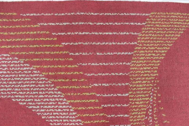 Midcentury Geometric Carpet, 1950s