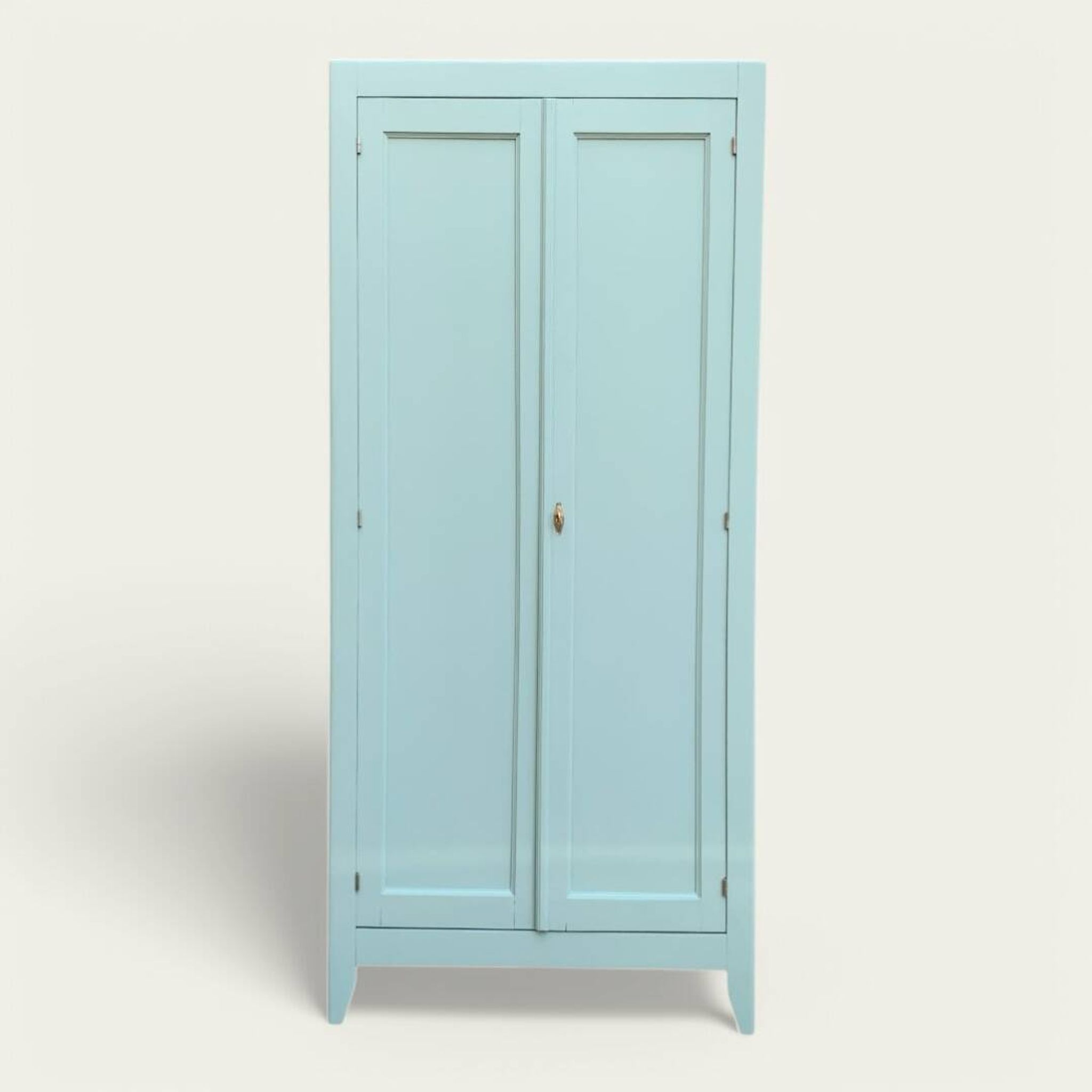 Armoire parisienne vintage bleu vert grisé