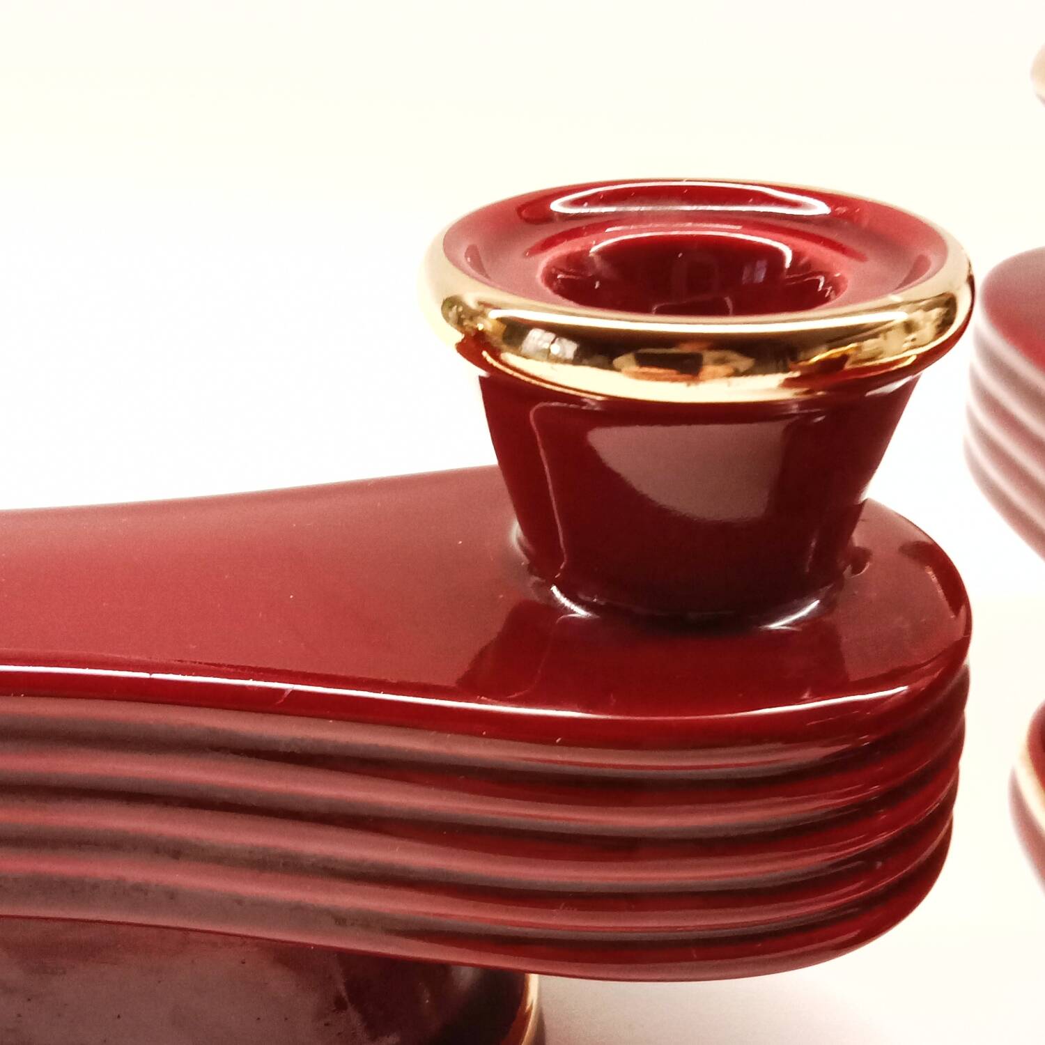 Set of 2 Art Deco candlesticks from the 1930s