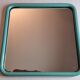 Vintage mirror in painted tubular steel of rectangular shape, 60 cm