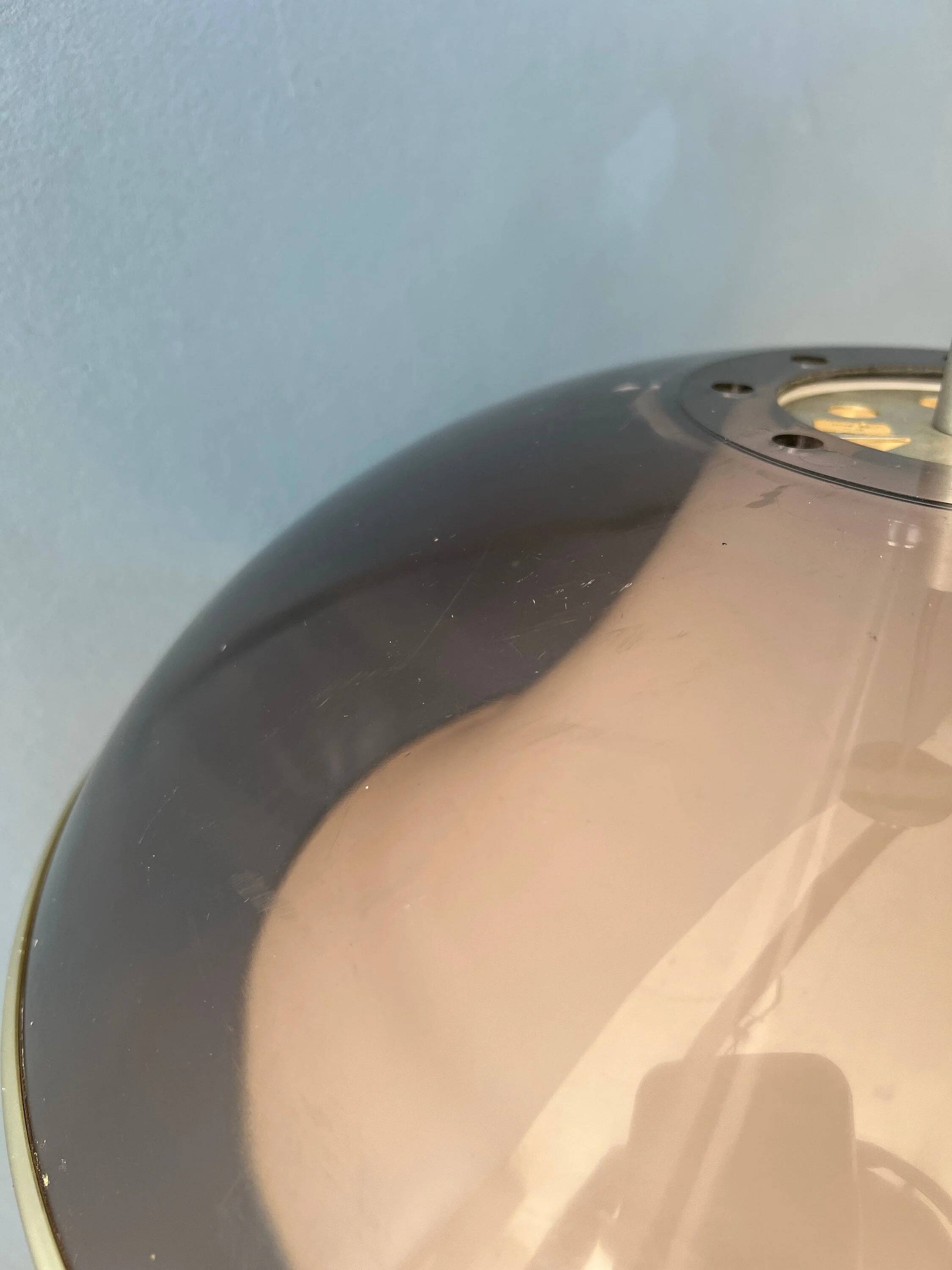 Vintage Space Age acrylic glass UFO pendant light