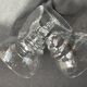 6 water glasses – guilloche blown crystal