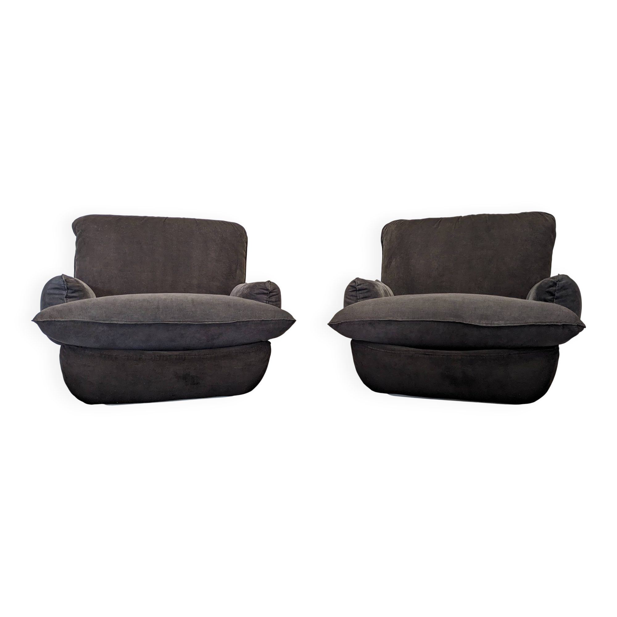 Pair of armchairs by Michel Cadestin for Airborne, France circa 1970.