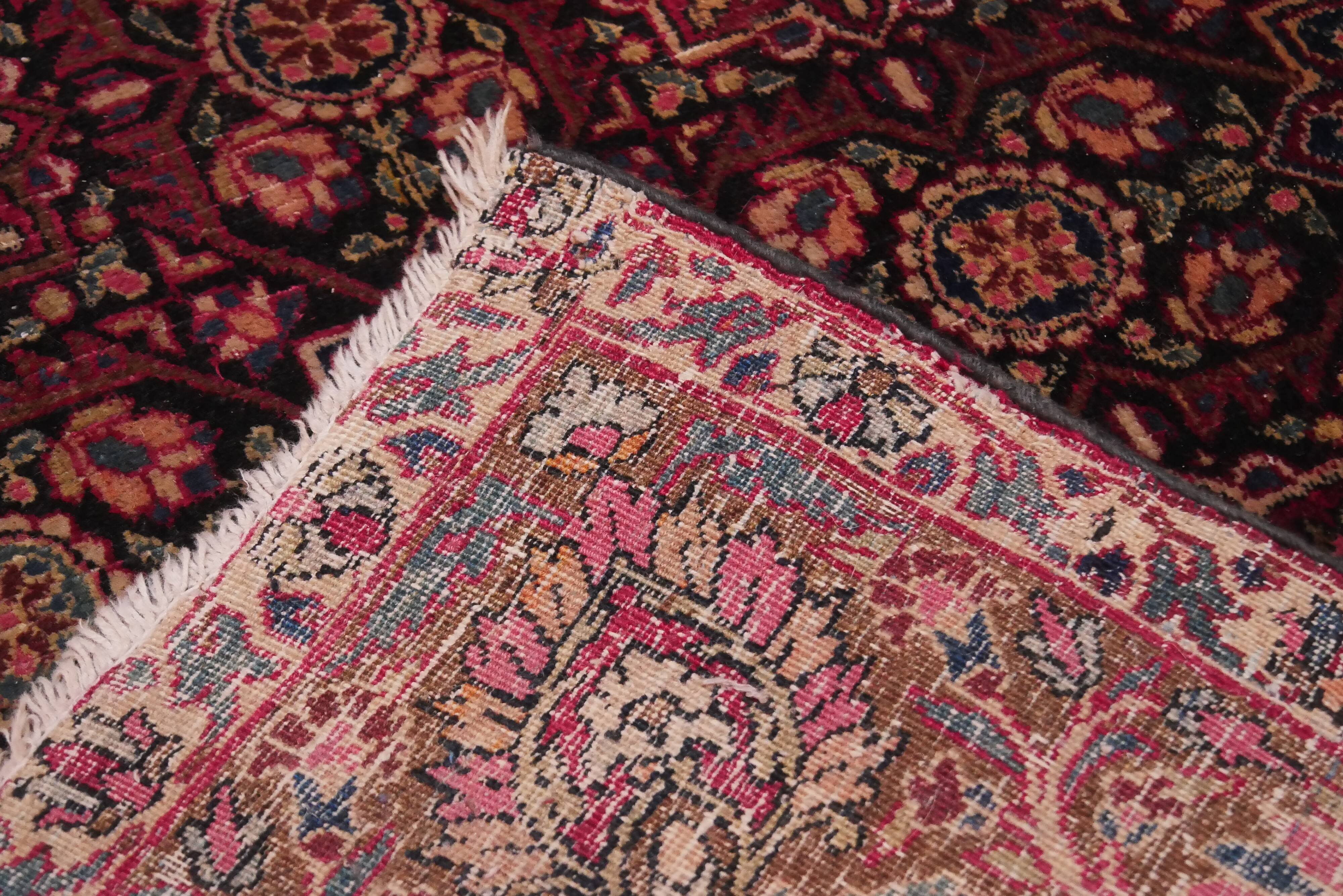 Tabriz handmade antique persian rug 194 x 130 cm