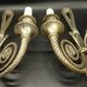Paire de grandes appliques aux rubans style Louis XVI