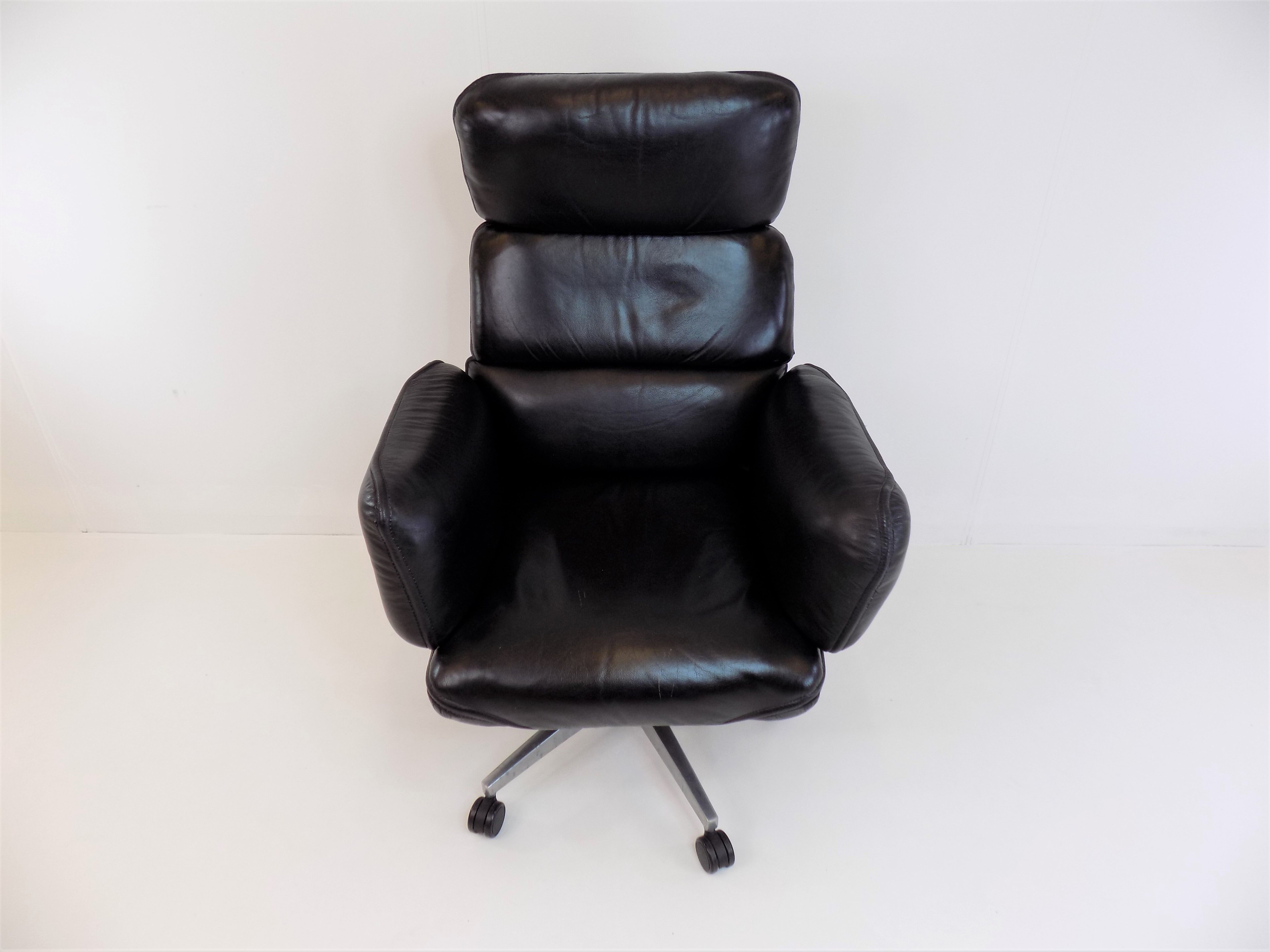 Fauteuil de bureau en cuir Otto Zapf pour Topstar
