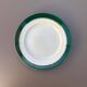 Dessert plates earthenware Digoin Sarreguemines Savoie green/gold, set of 9