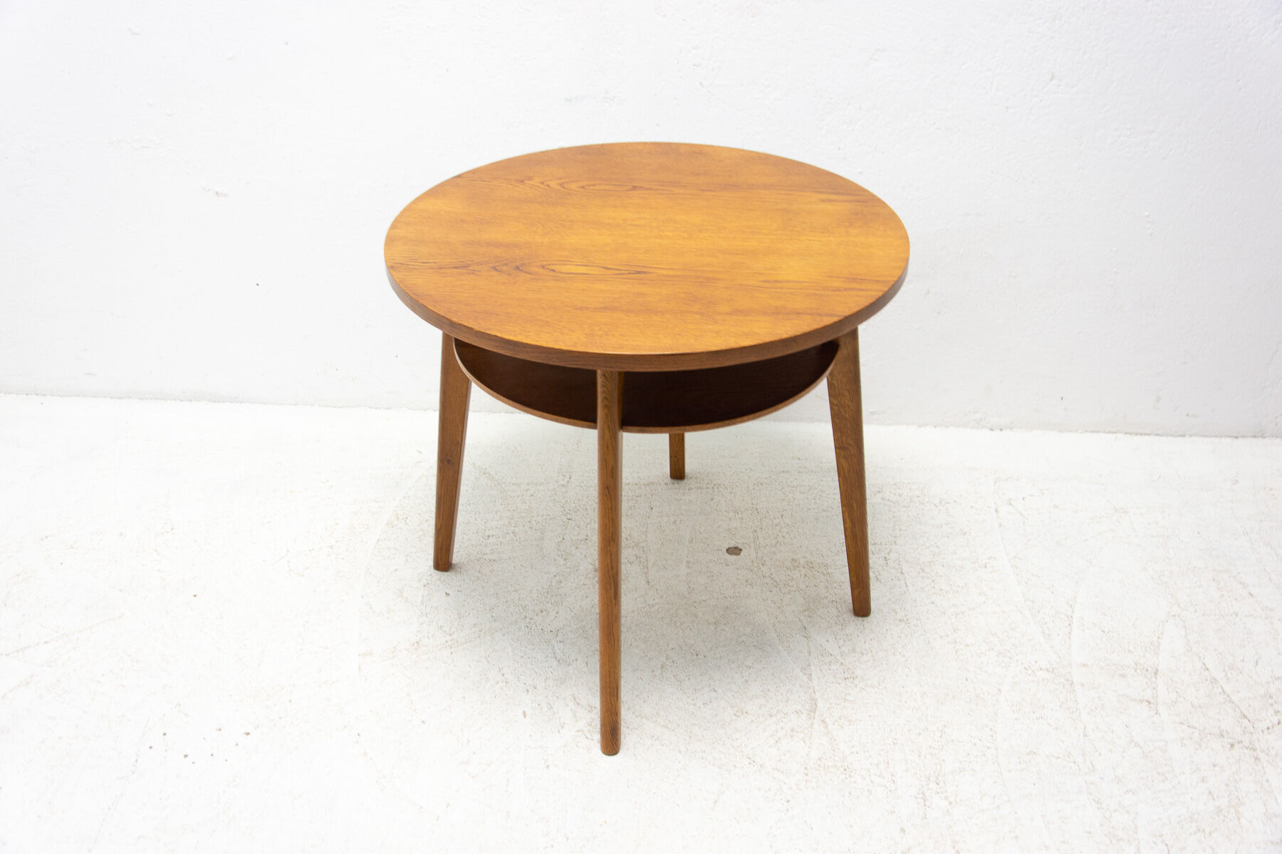 Fully restored oak coffee table, Czechoslovakia, 1960´s