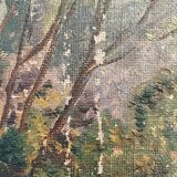 Painting old landscape early twentieth century