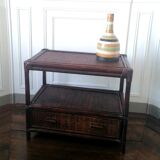 Rattan support cabinet 1960s