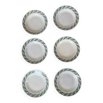 6 assiettes Saint Amand