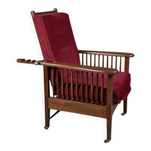 Fauteuil Morris en acajou, - arts