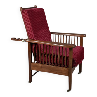 Morris chair in Mahogany, Arts & Crafts style – Early 20th century
