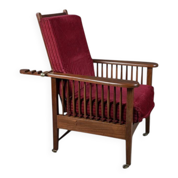 Morris chair in Mahogany, Arts & Crafts style – Early 20th century