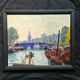 Impressionist painting - pair of oil on cardboard signed by Jehann Berjonneau.