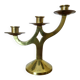 Modernist brass candle holder from the 70s