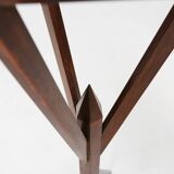 Elegant French Art Deco console in wood from the 1930s