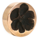 Bronze ashtray by Monique Gerber, flower imprint, 1970s