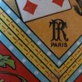 Old wooden box and cardboard game Yellow Dwarf LJR Paris