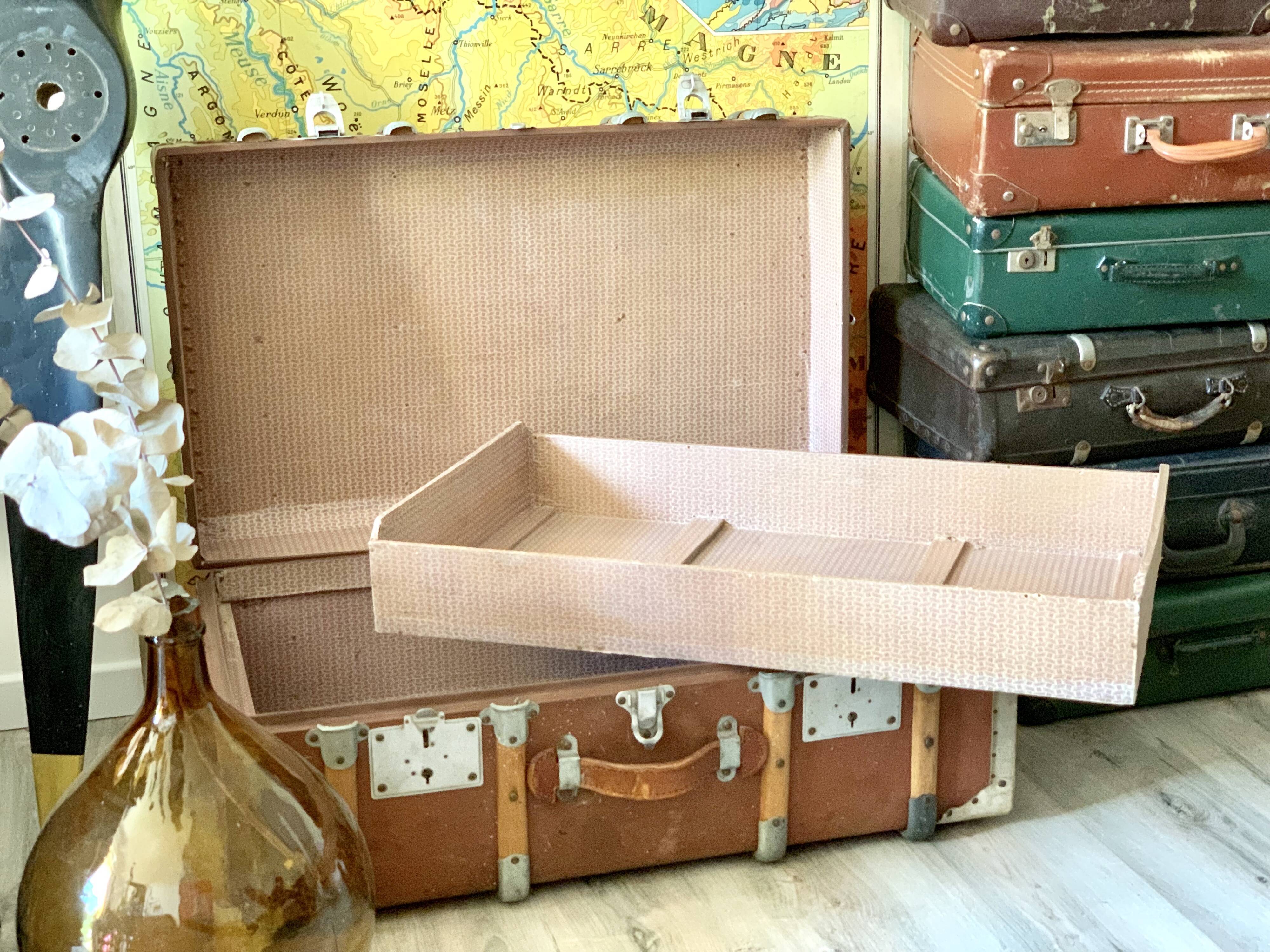 Big vintage travel trunk