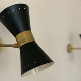 Pair of wall in the style of Italian creations of the 1950s