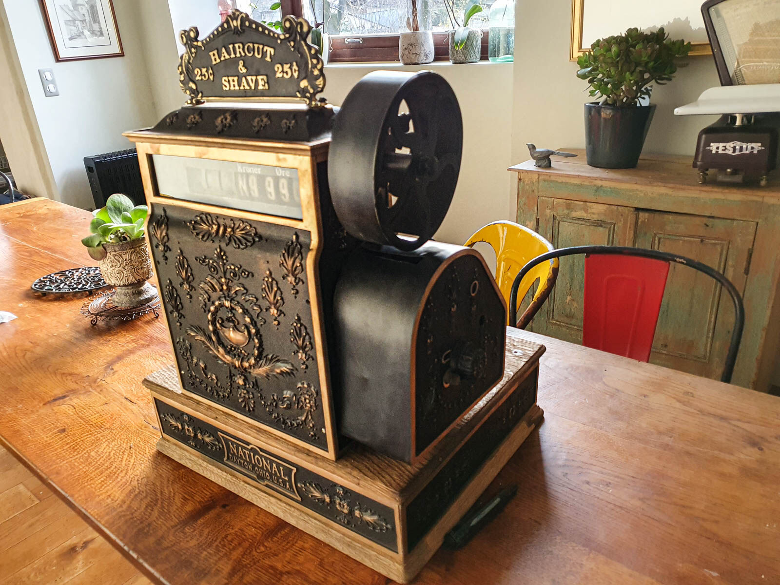 Former National Barber Shop cash register