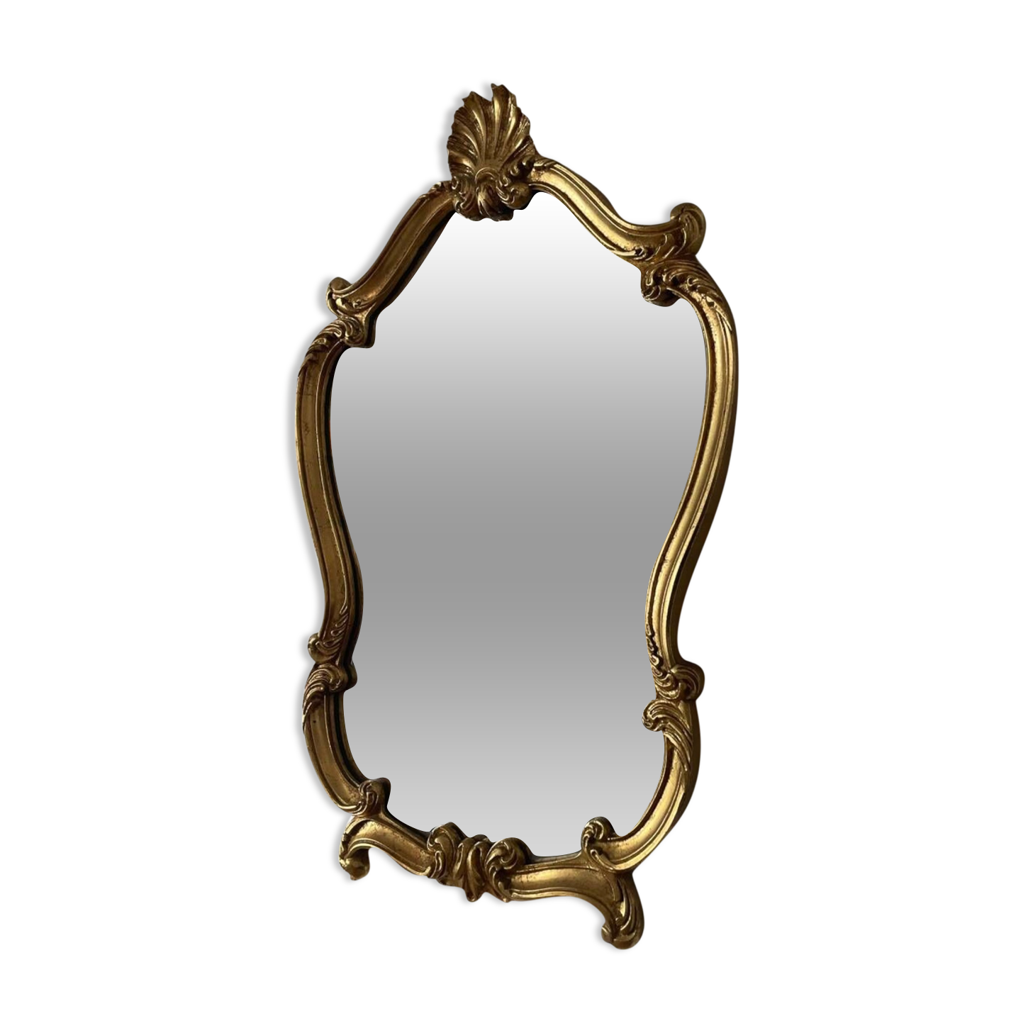 Golden baroque mirror