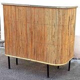 1950s wicker bar, height 108.5 cm