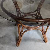 Rattan dining table