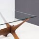 Örebro Glas ‘Condor’ walnut & glass coffee table by Fredrik Schriever-Abeln