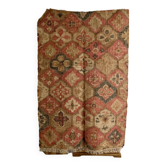 6 x 9 Ft - Tapis de sol Kilim tissé à la main en chanvre et coton, salon, salle à manger, tapis traditionnel indien